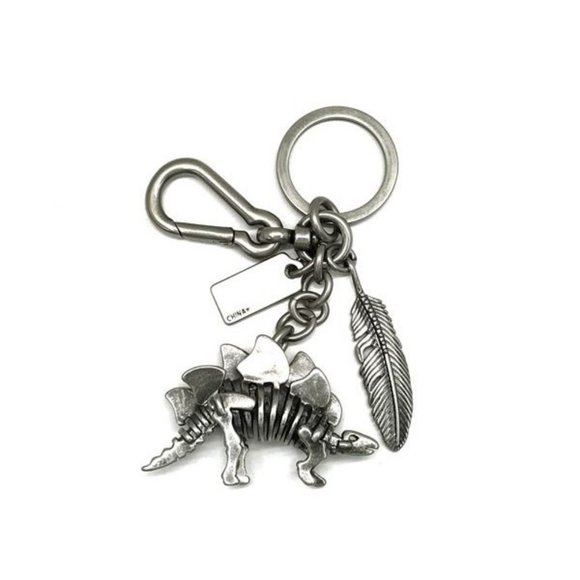 Coach NWOT WITH GIFT BOX Steggy Dinosaur Bag Charm Metal RARE! - Picture 1 of 5
